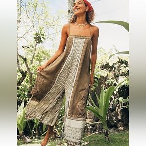 Free People Mixed Print jumpsuit small